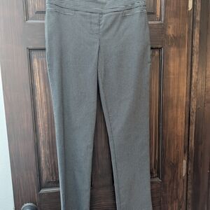 Hilary Radley Black & White Houndstooth Straight Leg Pants